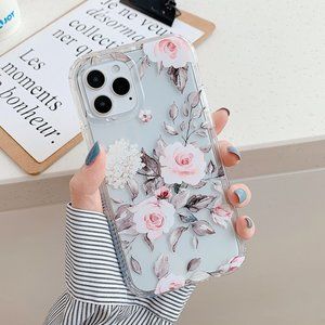 NEW iPhone 13/12/11/Pro/Max/XR Protective Rose case